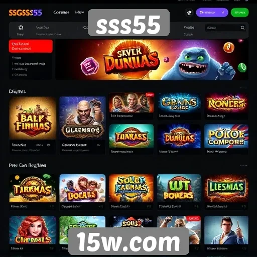 Facilidade de navegação no site de jogos sss55